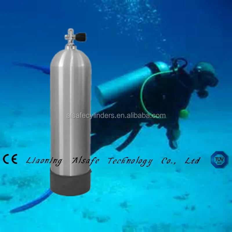 Good price 11.0L  200bar diving equipment use aluminum alloy scuba tank
