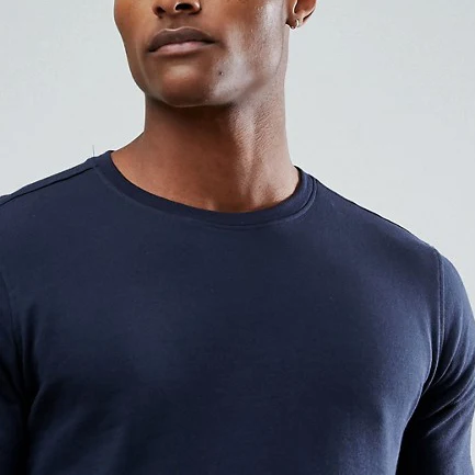 Однотонная футболка с коротким рукавом