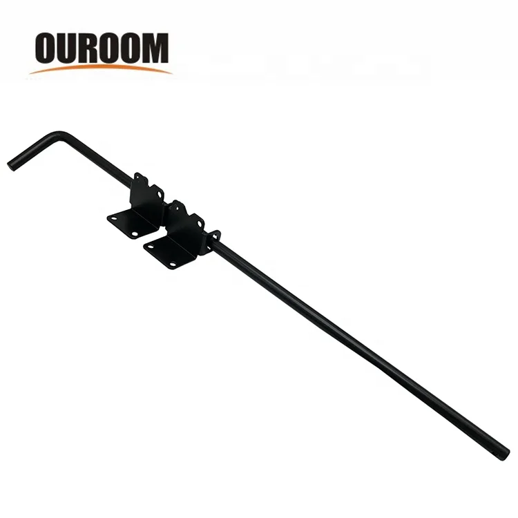 Black Heavy Duty Cane Door Drop Bolt Latch Gate Lock Fence Door Bolt Door
