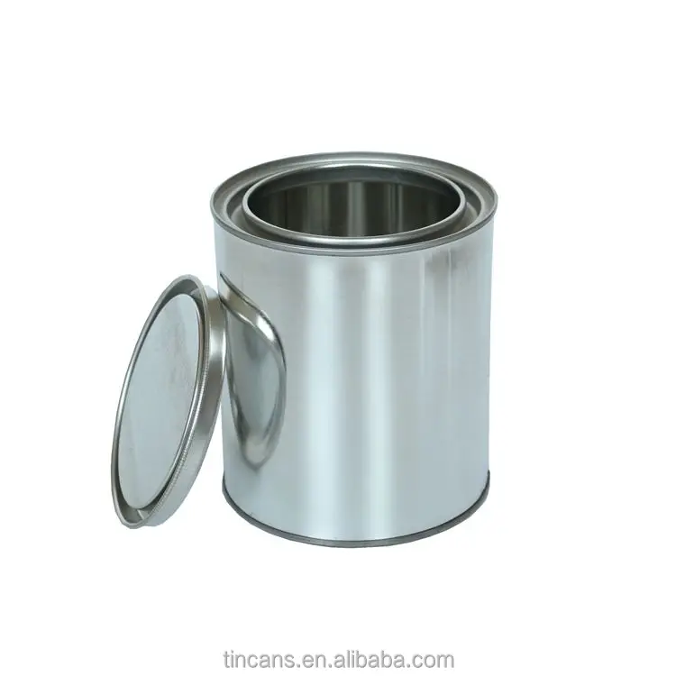 
0.1 liter to 25 liter empty metal round paint tins can wholesale 