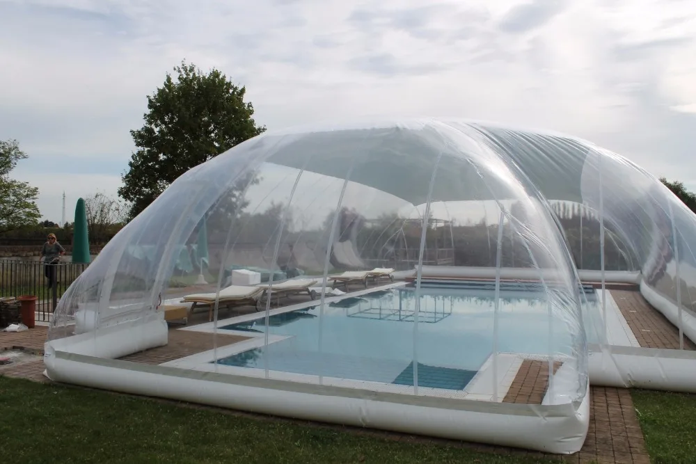 2019 new product inflatable pool dome for sale/ inflatable transparent dome tent for sale