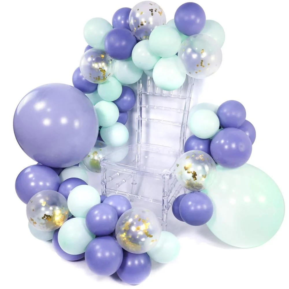 
 Гирлянда с воздушными шарами для вечеринки, 41 шт., мятно-зеленые золотые шары с конфетти, пастельный декор, украшения для вечеринки в пастельном стиле, день рождения, детский душ  