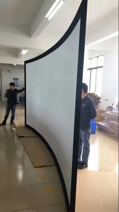 180 градусов изогнутый проекционный экран кинотеатр большой экран