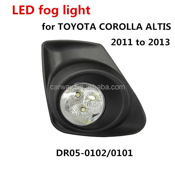 LED fog light for TOYOTA COROLLA ALTIS 2011 to 2013 body kit daytime running light