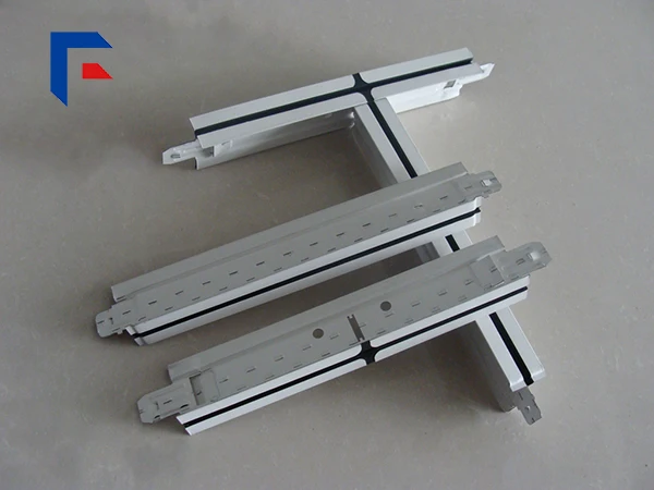 
Painting aluminum T bar suspended ceiling grid 