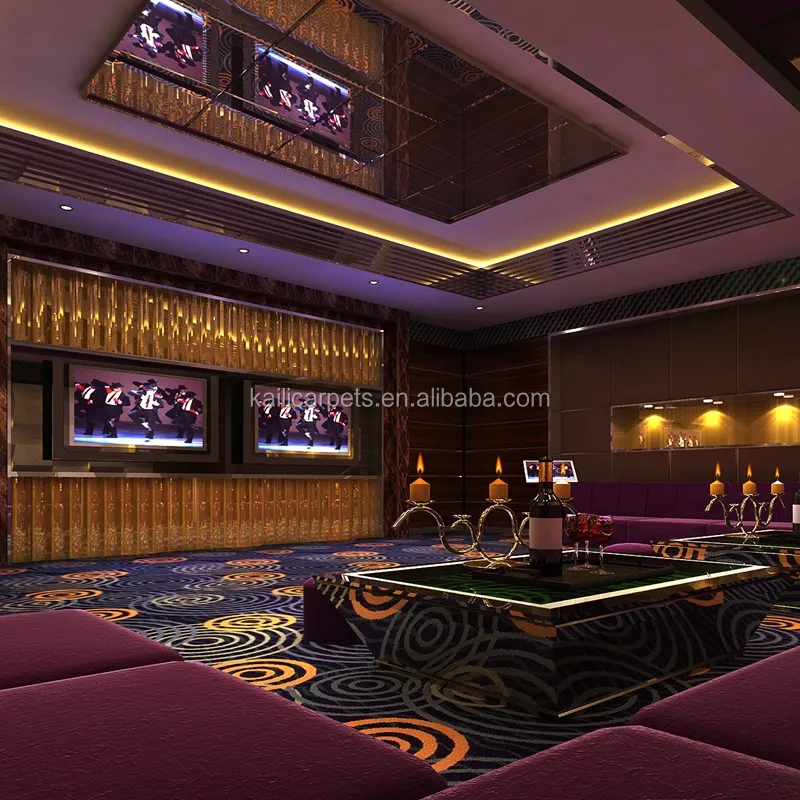 Customized Multi Colors KTV 3d Floor Carpet Hand Tufted Tibetan Carpets Axminster Modern Design Banquet Hall Carpet