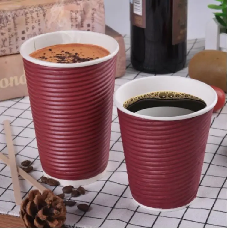 Recycled custom design disposable coffee cup