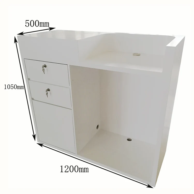 Simple Modern Retail Cloth Shop Counter Table Design