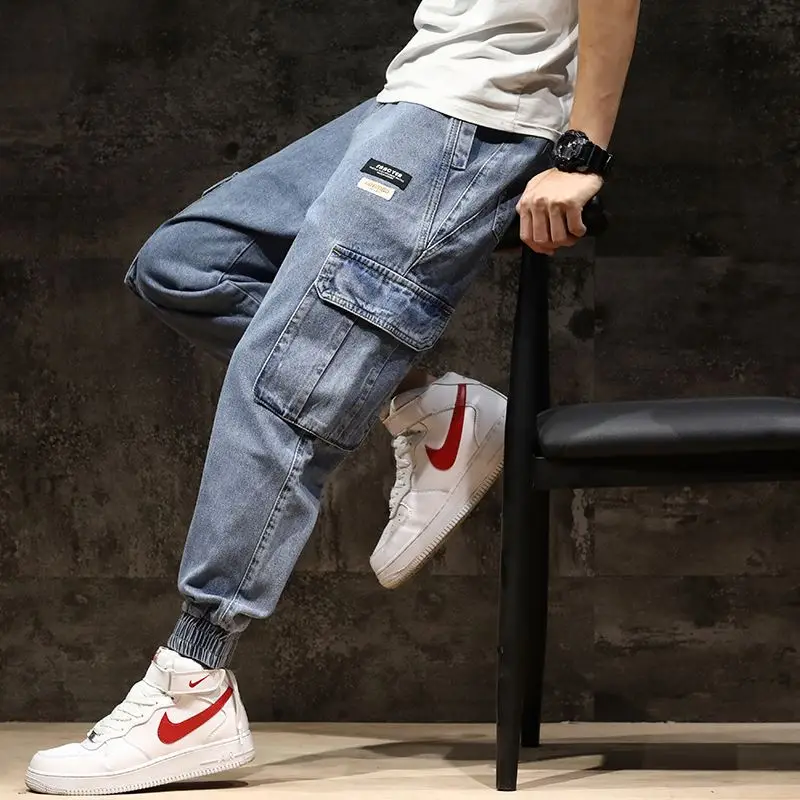 2022 Manufacture factory Smart Casual skinny jeans patterns men Mid weight