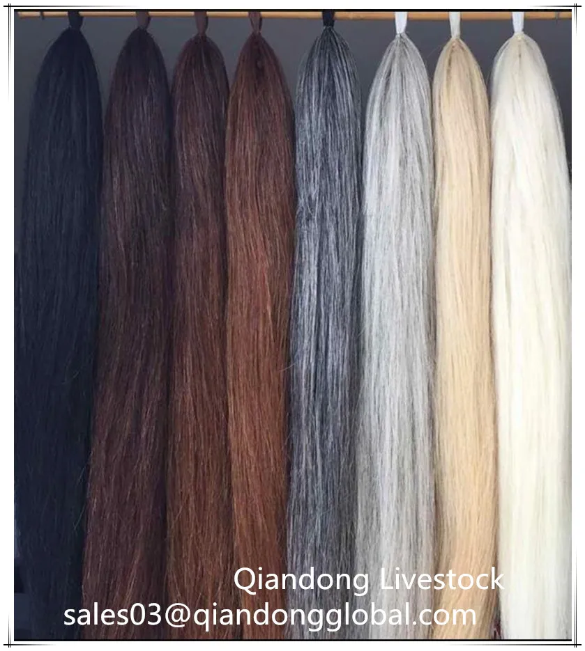 
Good Quality Moderate Price Horse Hair Extensions Beautiful False Tails Hand Made From Real Horse Hair 