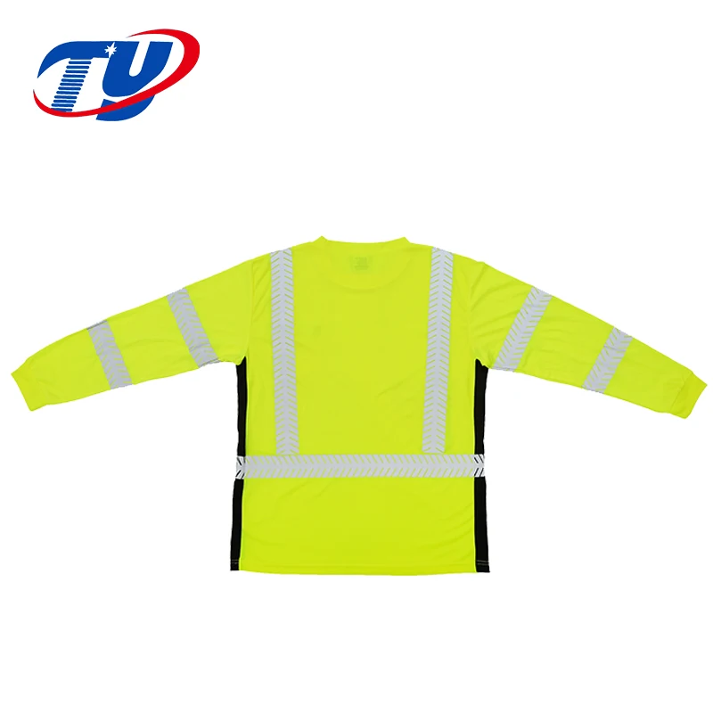 Fashion High Visible Reflective Safety Yellow T-Shirt