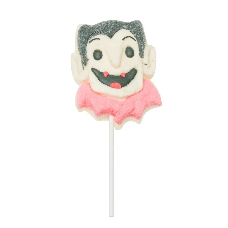 
Halloween demon shape marshmallow cotton candy lollipop 