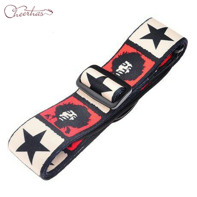 Famous Jimi personalized custom polyester guitar strap