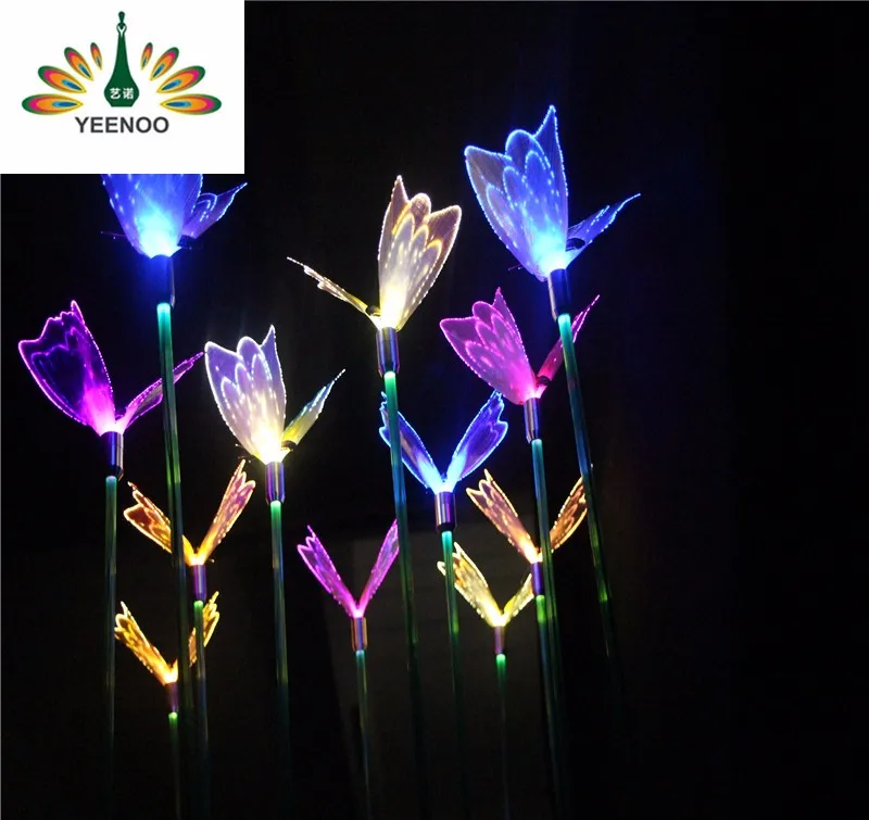 Multi-color led butterfly holiday outdoor decorative