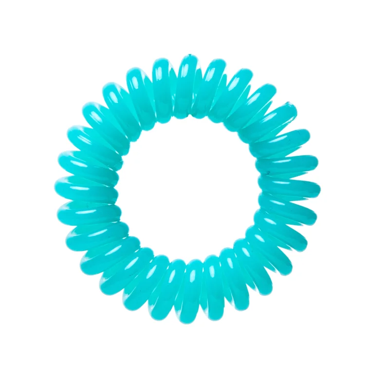 High quality Candy color elastic hair ring Plastic Rubber Scrunchies Telephone Wire Resin Hair Ties