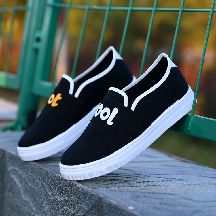 Новый стиль удобные студенческие Классические Стильные холщовые туфли на плоской подошве