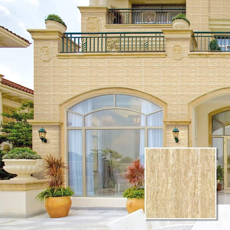 Exterior Wall Cladding Front Wall Tiles in Stock Price OEM Cheap Matte Finish Ceramic Modern Glazed Tiles Villa