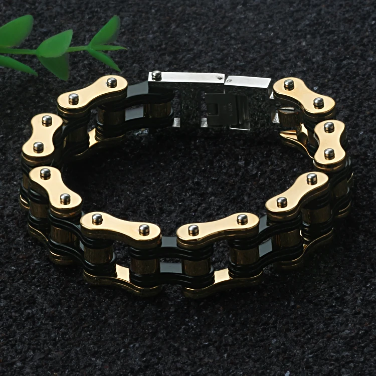 Cool Moto locomotive rider gift for men jewelry stainless steel bracelet