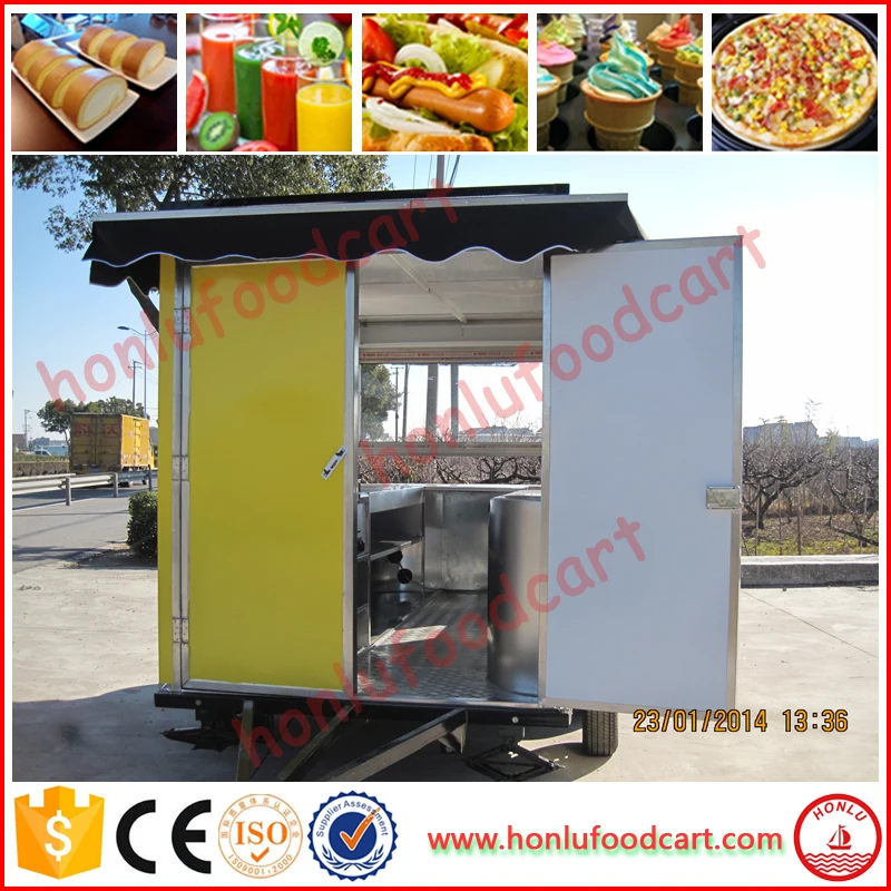 Factory Wholesale food carts used shaved ice trailer food truck with CE