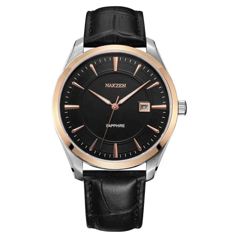 Sapphire glass watch Italy leather 10ATMwater resistant japan miyota 9015  watch Automatic