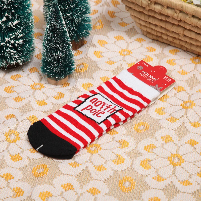 JinHua YiWu Agent Winter Warm Cotton Gift Kids Christmas Socks