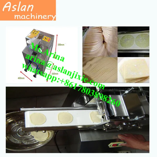 Small single raw dumpling machine wonton wrapper forming making machine