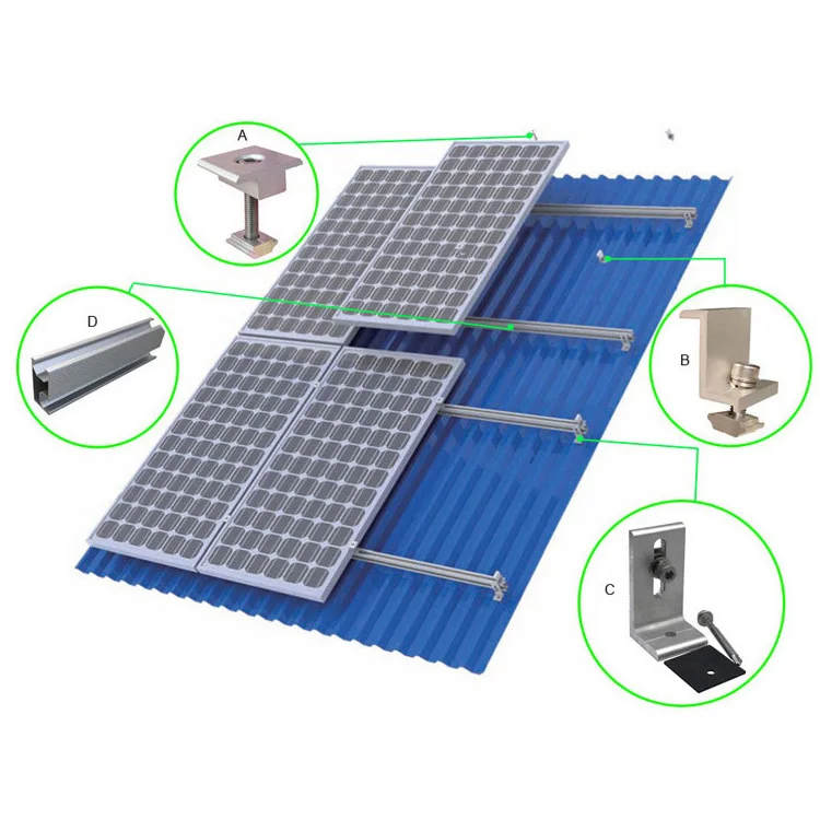 Rooftop Solar Mounting Structure for Aluminum Solar Module Ground System Installation