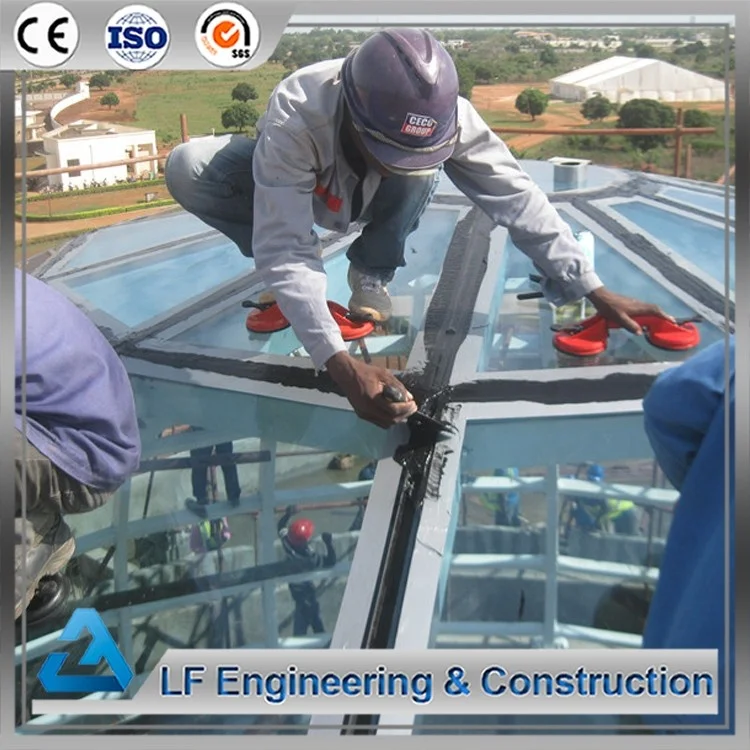 Engineered Light Steel Frame Building Glass Dome House