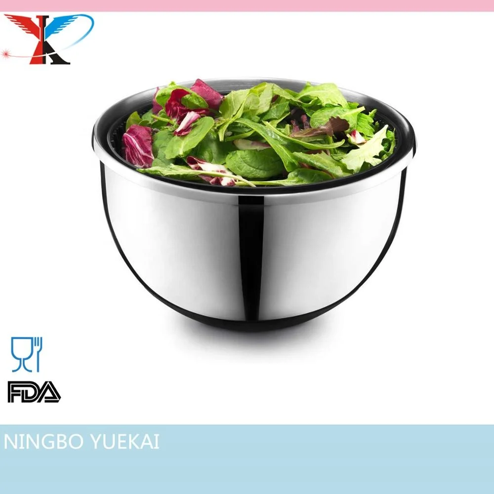 Электрический Спиннер для салата-миска из нержавеющей стали, пластиковая крышка и дуршлаг