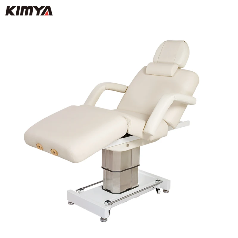 Professional cheap 3 motor cosmetic facial bed chair,adjustable electric facial bed massage bed table for salon spa