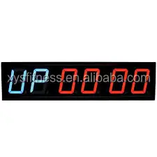 
6 digit 4 inch LED Interval fitness Repeating digital timer 