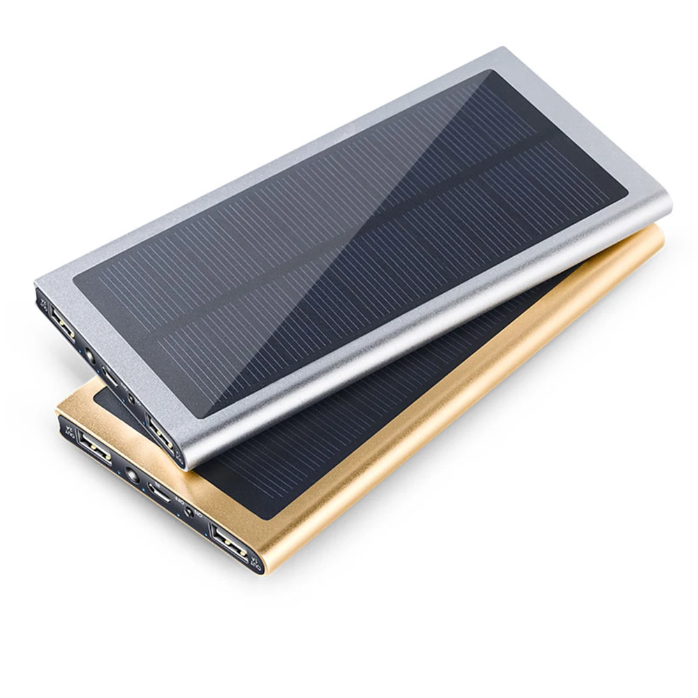 
 Металлический портативный внешний аккумулятор для смартфона 20000 мАч с фонариком  