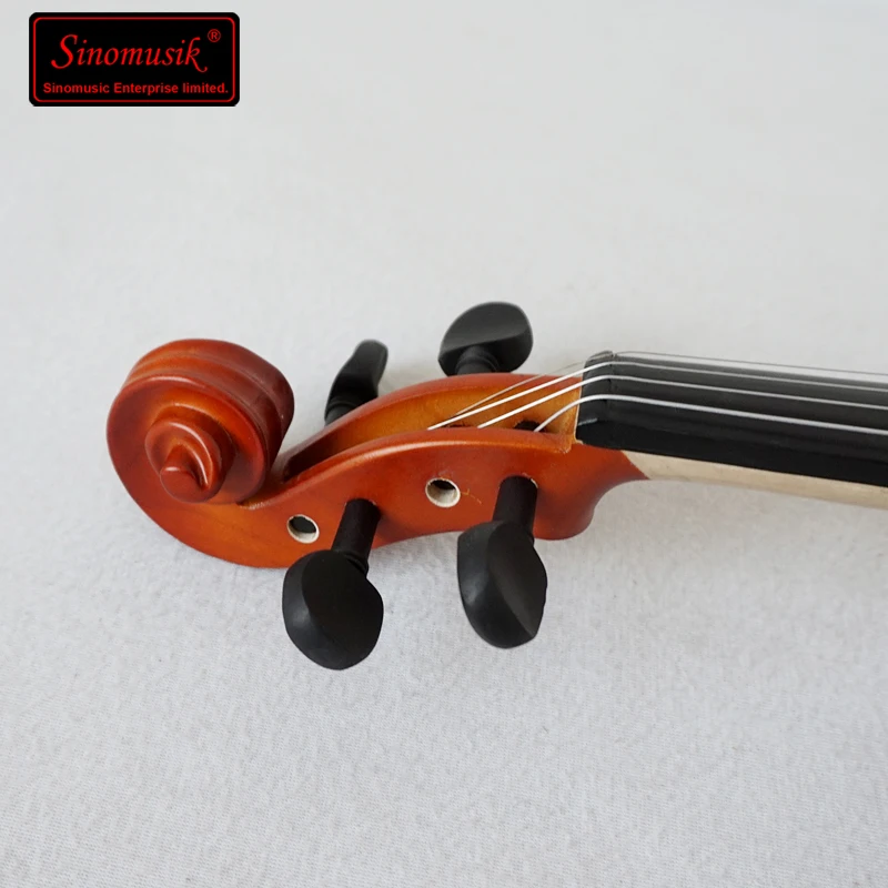 Sinomusik brand musical instrument plywood 4/4 tiny 44 violin violino for beginner