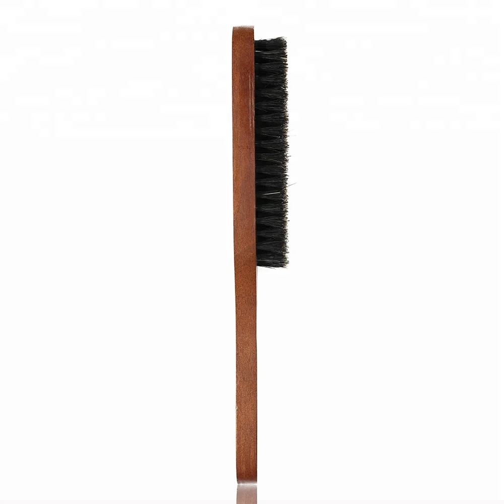 Wood Paddle Mens Beard Brush Best Boar Brislte Brush For Beard Grooming Care