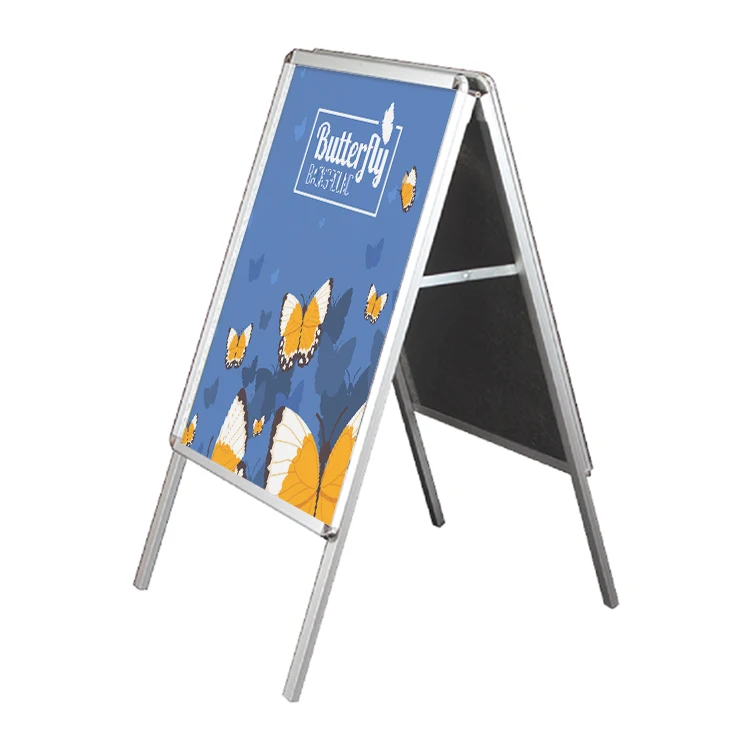 
wholesale wooden a3 pavement sign display outdoor A shape board poster stand 