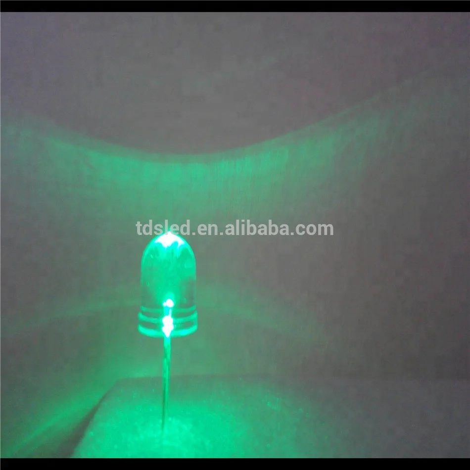 Mixture diffuse lens Green 10mm led lamp for underwater lamp