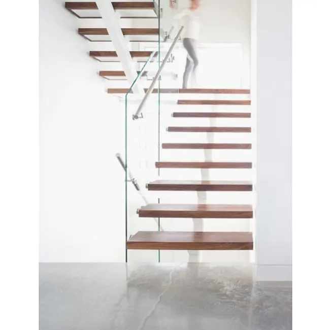 Villa house floating stair kits and accessories wooden stair floating stair