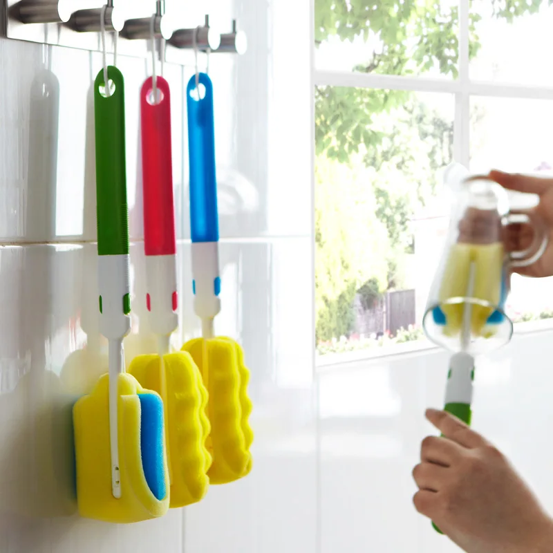 Baby Bottle and Cup Sponge Washing Cleaning Brush