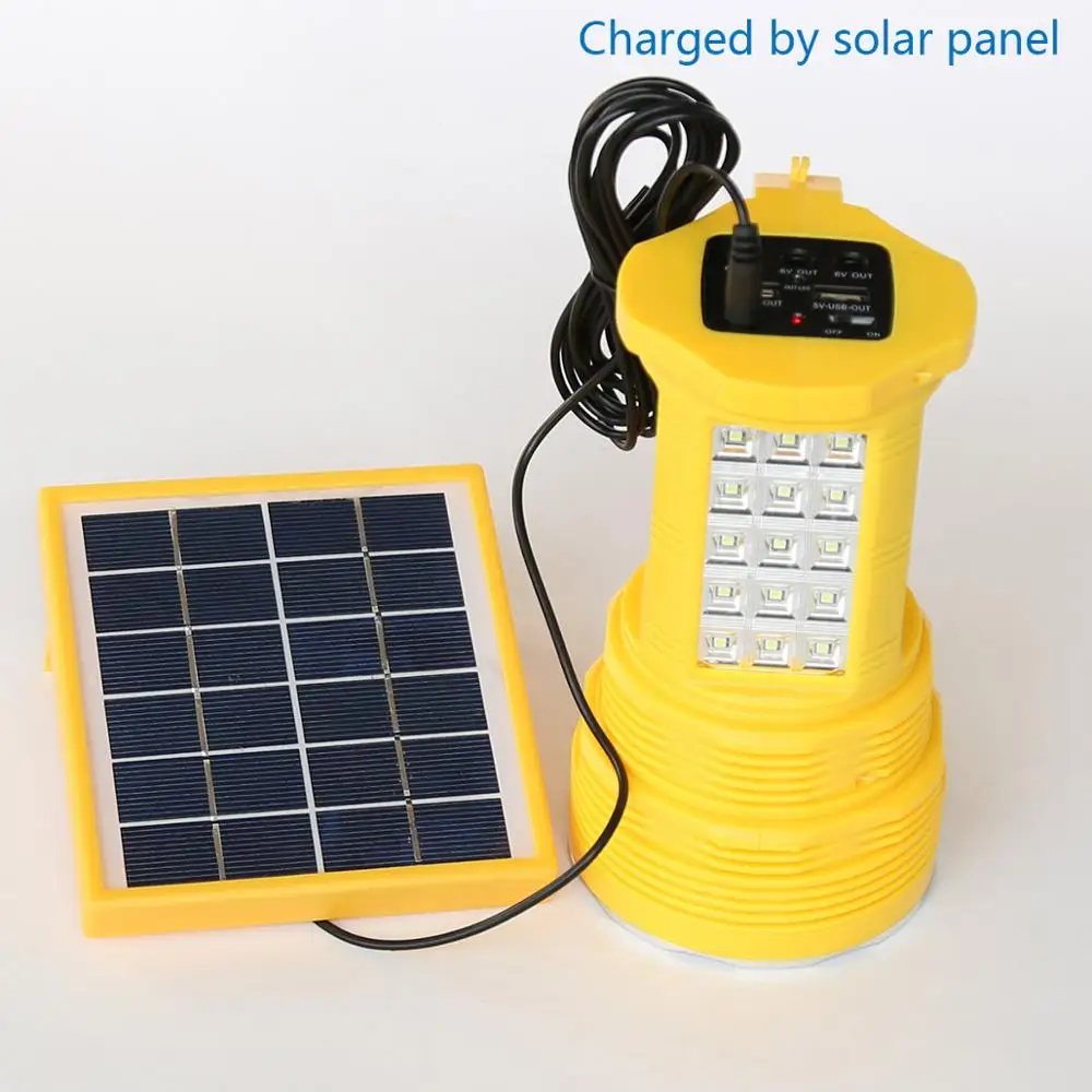 High Focus Ultra Bright Mobile Charging Rechargeable Search Solar LED Flashlight