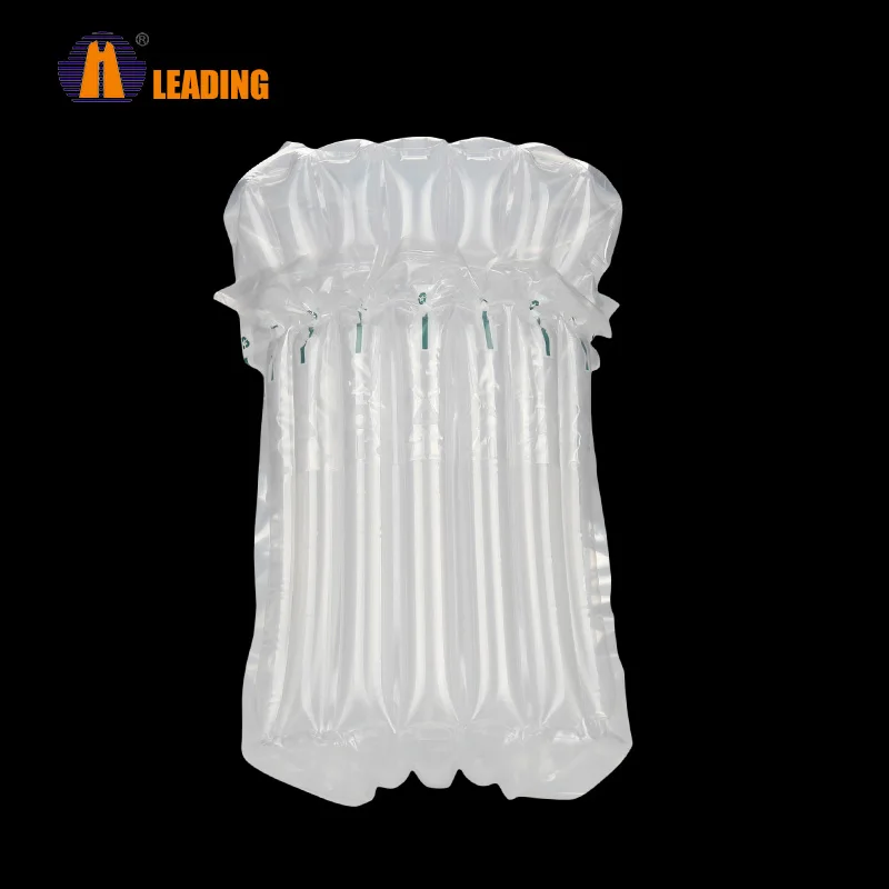 In Stock Blow Up Inflatable Air Column Post Wine Plastic Packing Bubble Bags For Protective Shipping Wine Bottles