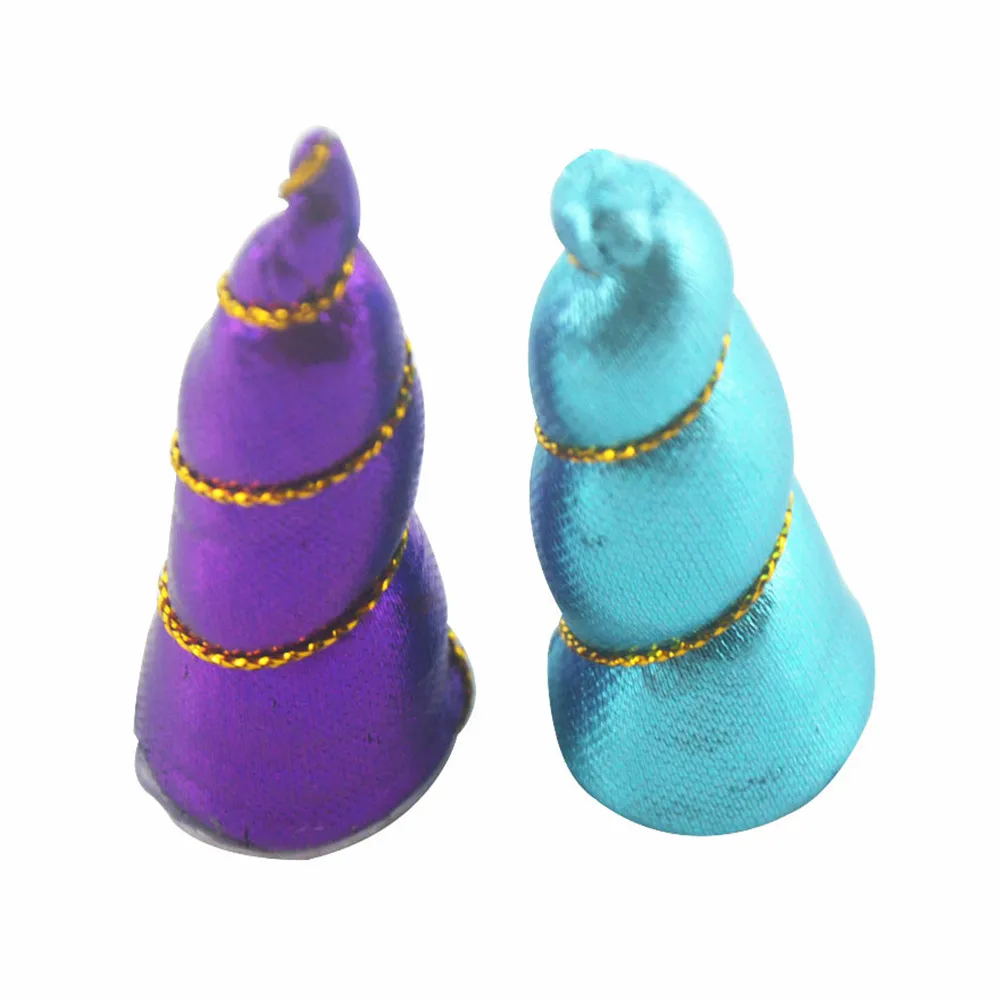 2 inch Mini Cotton Unicorn Horn Girl Birthday Party DIY Hair Accessories 12 Colors wholesale