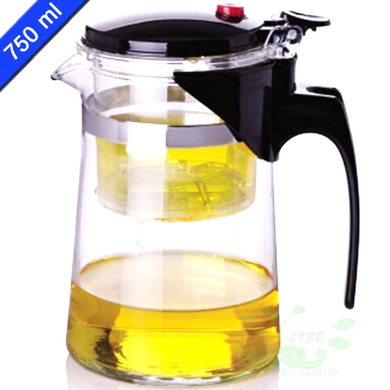 New Design Tea Pot 750ml Simple Kettle Teapot Heat Resistan New Design Tea Pot 750ml Simple Kettle Teapot Heat Resistan Gl Convenient Office Set