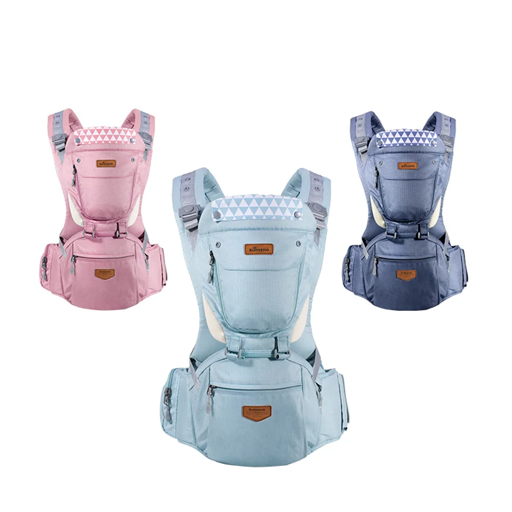 
SUNVENO Baby Carrier Front Facing Sling Kangaroo Backpack Pouch Wrap Baby Hipseat baby carrier 