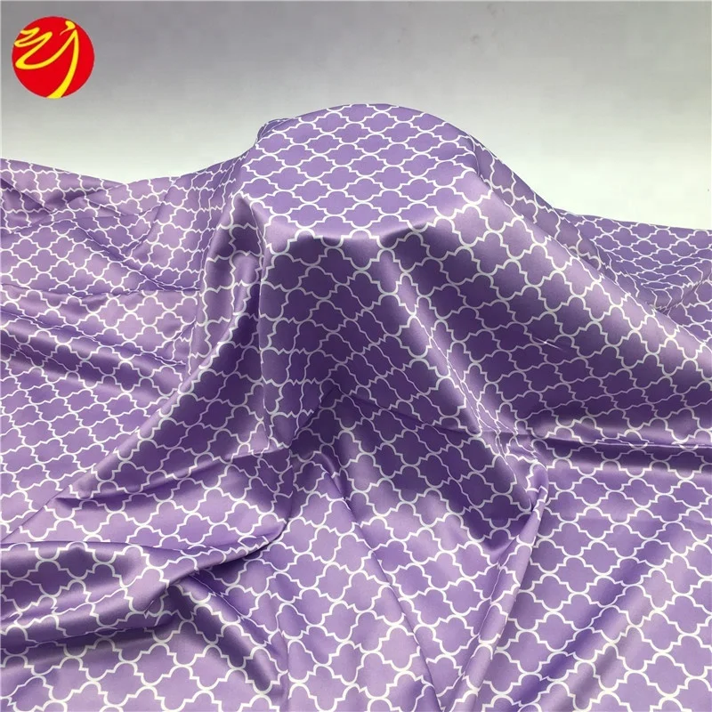 Оптовая продажа, матовая атласная ткань из 100% полиэстера с цветочным принтом, цена за метр