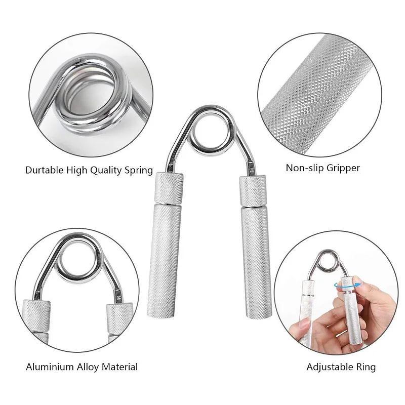 
Gym Fitness Strengthener Training Aluminum Hand Grip 50 lbs-150 lbs Adjustable Hand Grip Strengthener 