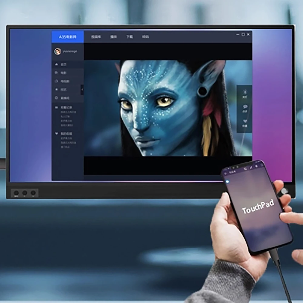  Дешевый портативный игровой монитор IPS HDR 15 6 дюймов 1080p 1920x1080 USB Type-c для ноутбука PS4 M & ac сделано в