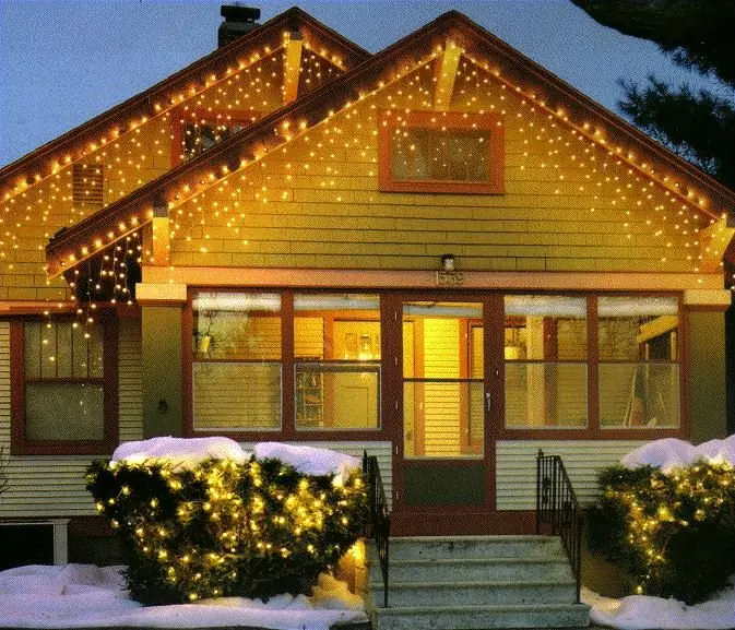 STARKING Decorative hanging outdoor icicle string lights led curtains led lights christmas rgb led light curtain