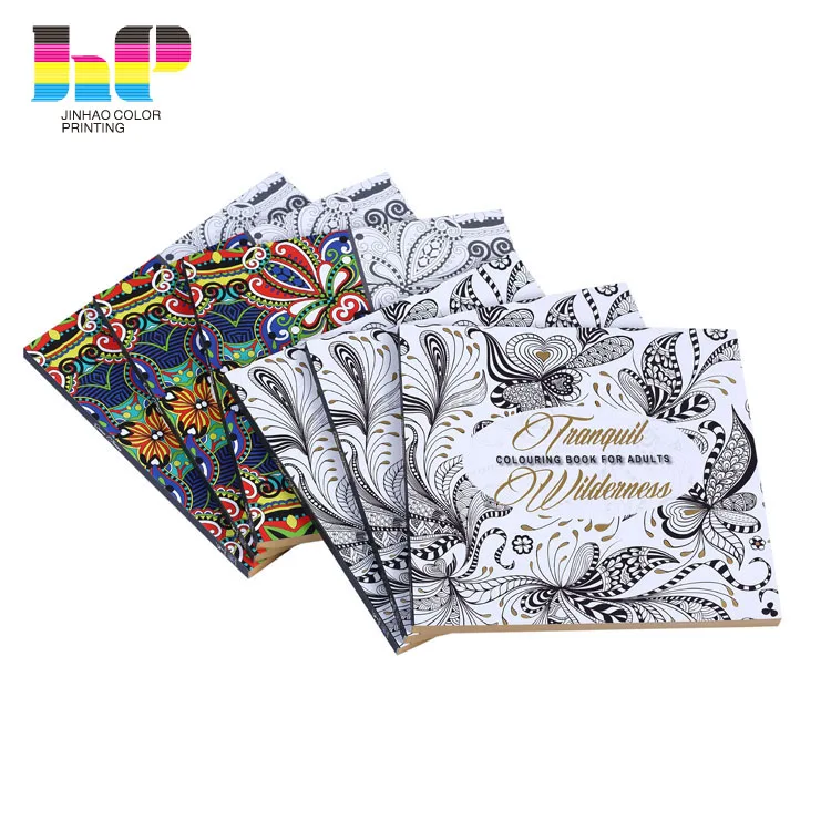Bulk Therapeutic Perfect Binding Adult Coloring Book Printing Service
