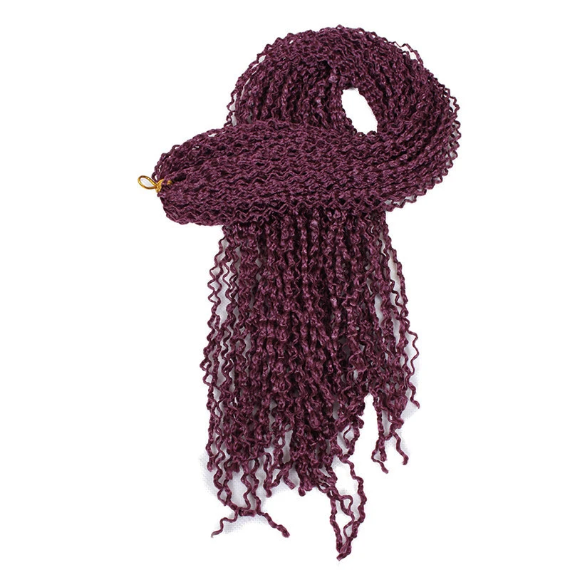 24inch synthetic knot zizi braid kinky curly braiding hair crochet braid hair