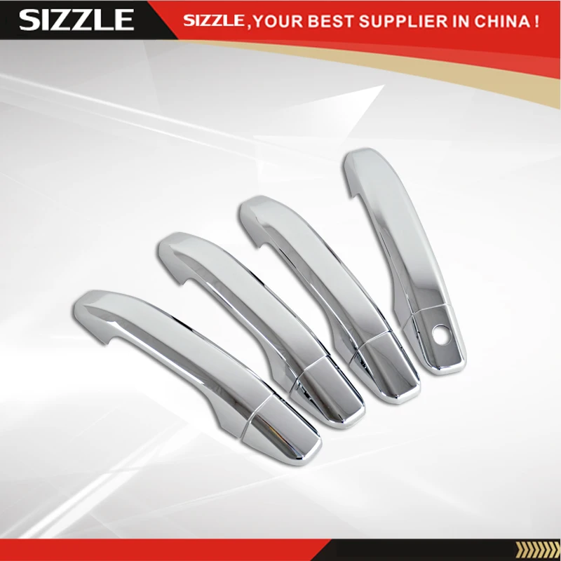 2014-2015 Chevy Silverado Accessories/ Sierra Crew Cab Door Handle Cover ABS Chrome 4D No PSKH